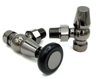 York Manual Radiator Valves - Black Nickel image 1