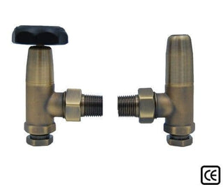 Traditional Manual Radiator Valves - Antique Brass image 4