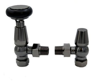 York Manual Radiator Valves - Black Nickel image 2