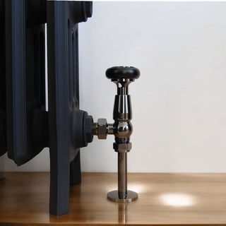 York Manual Radiator Valves - Black Nickel image 0