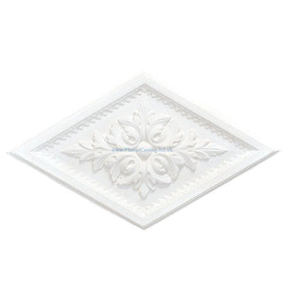 Diamond Acanthus Plaster Ceiling Rose 660mm by 390mm