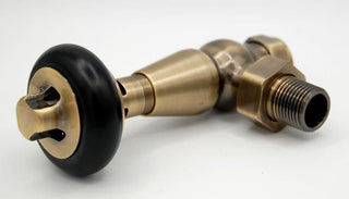 York Thermostatic Radiator Valve - Antique Brass image 2