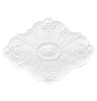 Large Baroque Oval Plaster Ceiling Rose 900mm by 650mm
