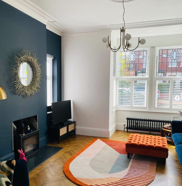 4 Column Cast Iron Radiator 460mm x 630mm - Painted Black image 1