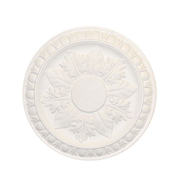 14" Small Egg and Dart Plaster Ceiling Rose 356mm