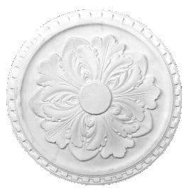 17" Small Dentil Plaster Ceiling Rose 432mm