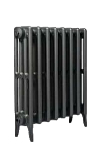 4 Column Cast Iron Radiator 760mm x 630mm - Painted Black image 0