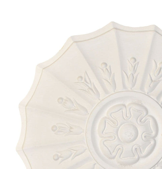 12.5" Small Adam Plaster Ceiling Rose 318mm image 1