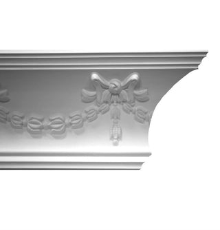 Adams Swag and Bow Plaster Coving 109mm x 155mm image 0