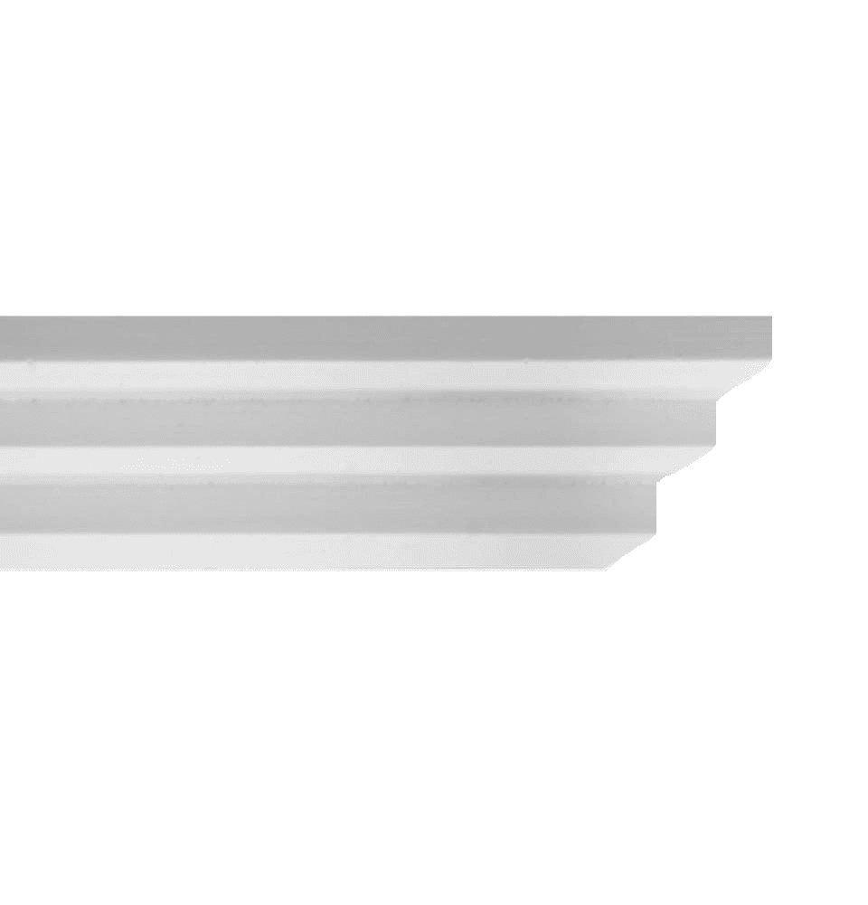 3 Step Art Deco Plaster Coving 55mm x 55mm