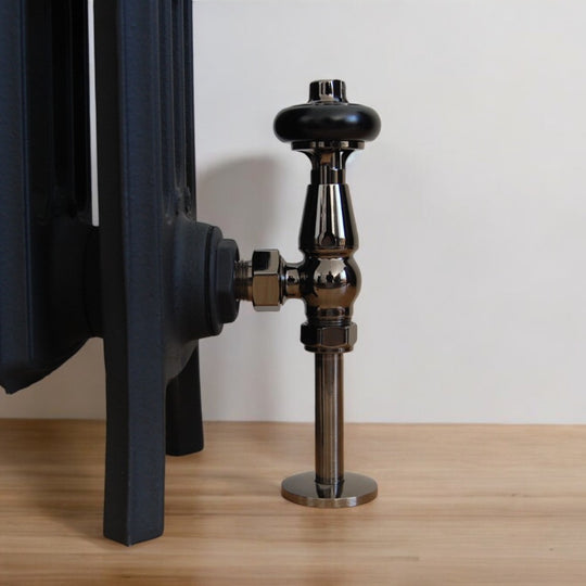 York Thermostatic Radiator Valve - Black Nickel image 0