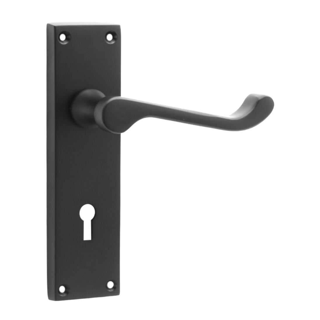 Victorian Scroll Lock Door Handle image 4
