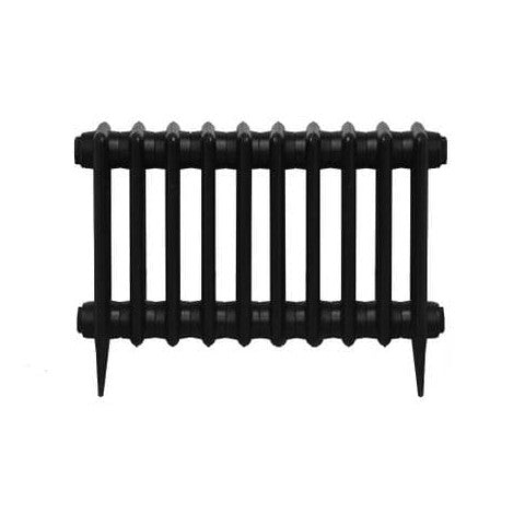 4 Column Cast Iron Radiator 460mm x 630mm - Painted Black image 3