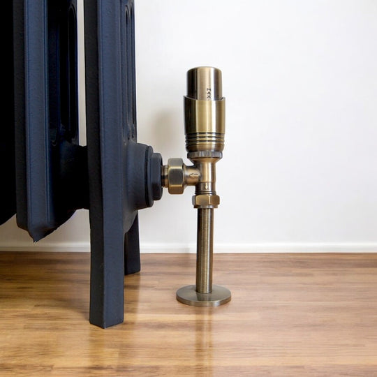 Richmond Thermostatic Radiator Valve - Antique Brass image 0