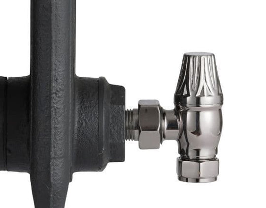 Thermostatic Crocus Radiator Valves - Black Nickel image 1