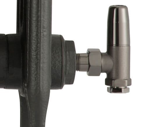Traditional Manual Radiator Valves - Black Nickel image 2
