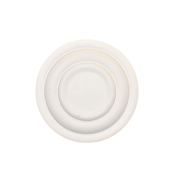 9&#x22; Shallow Plain Plaster Ceiling Rose 229mm