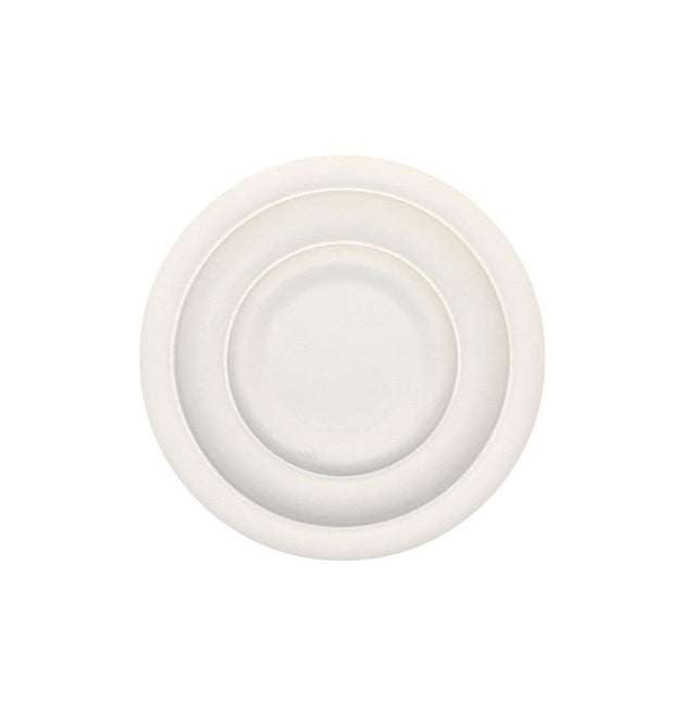 9&#x22; Shallow Plain Plaster Ceiling Rose 229mm