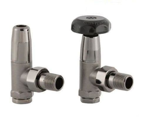 Traditional Manual Radiator Valves - Black Nickel image 3