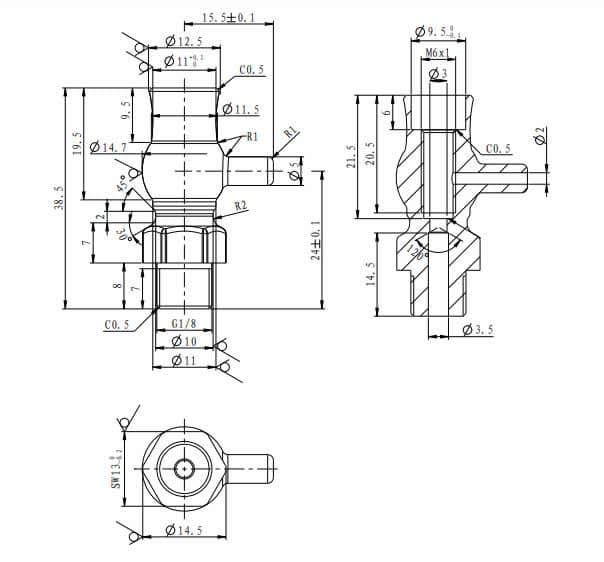 Luxury Bleed Valve - Brushed Brass image 2