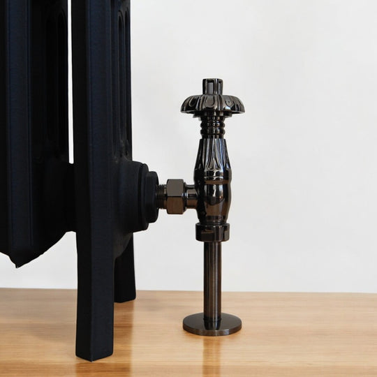 Thermostatic Crocus Radiator Valves - Black Nickel image 0