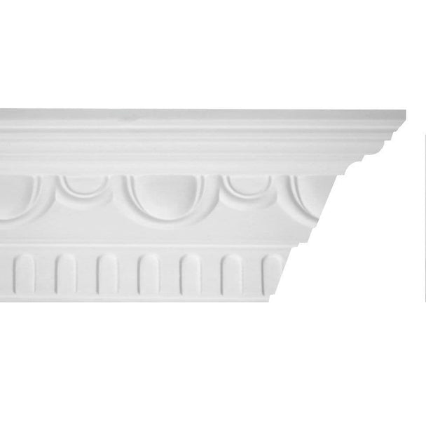 Decorated Dentil Plaster Cornice 65mm x 90mm