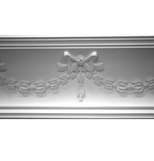 Adams Swag and Bow Plaster Coving 109mm x 155mm image 1