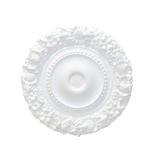 Floral Plaster Ceiling Rose 500mm
