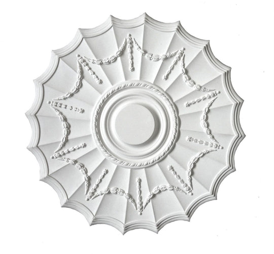 Large Adam Swag Plaster Ceiling Rose - 500mm