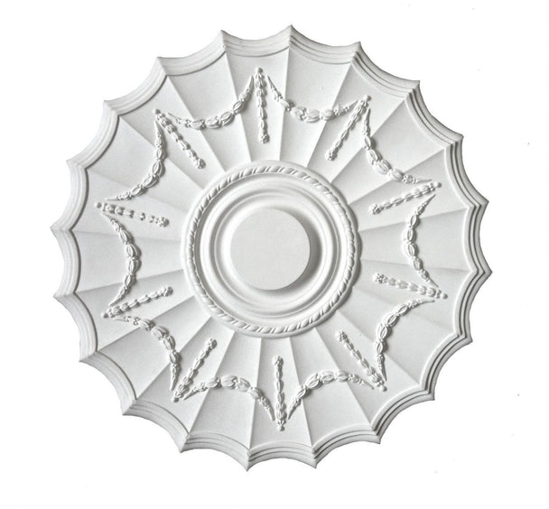 Large Adam Swag Plaster Ceiling Rose - 500mm