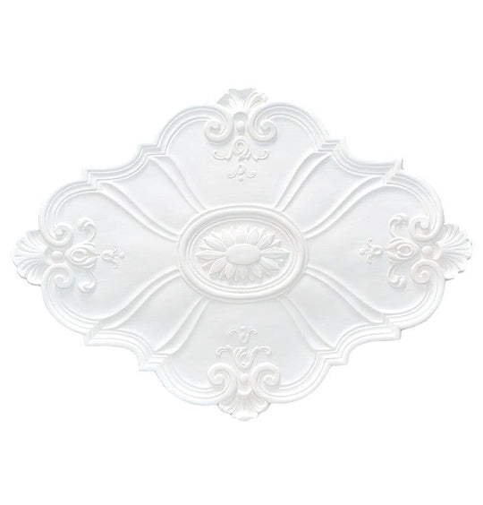Large Baroque Oval Plaster Ceiling Rose 900mm by 650mm