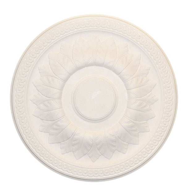 New Leaf and Celtic Scroll Plaster Ceiling Rose 460mm