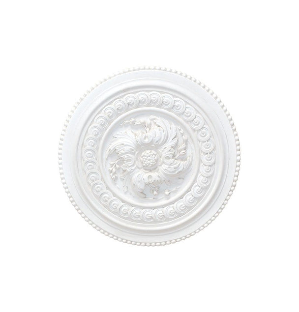Old Small Bead Plaster Ceiling Rose 430mm