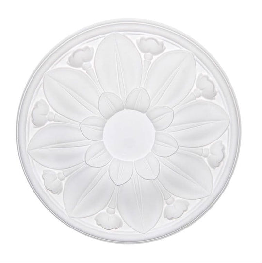 Small Leaf and Tulip Plaster Ceiling Rose 410mm