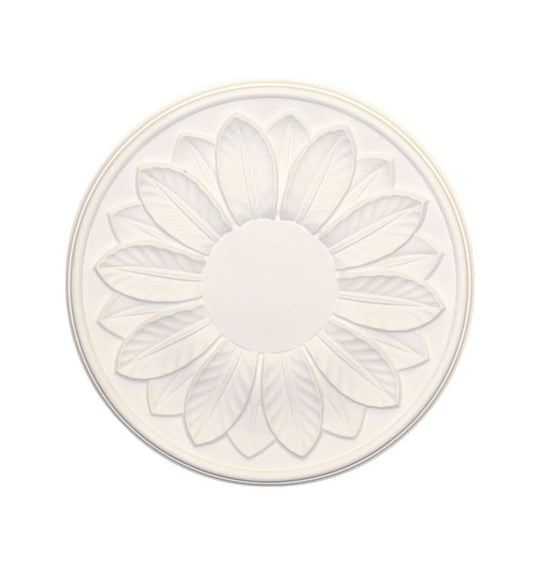 Small Leaf Plaster Ceiling Rose 305mm