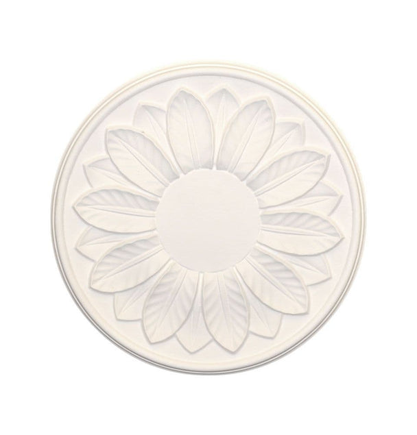 Small Leaf Plaster Ceiling Rose 305mm