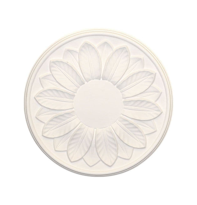 Small Leaf Plaster Ceiling Rose 305mm