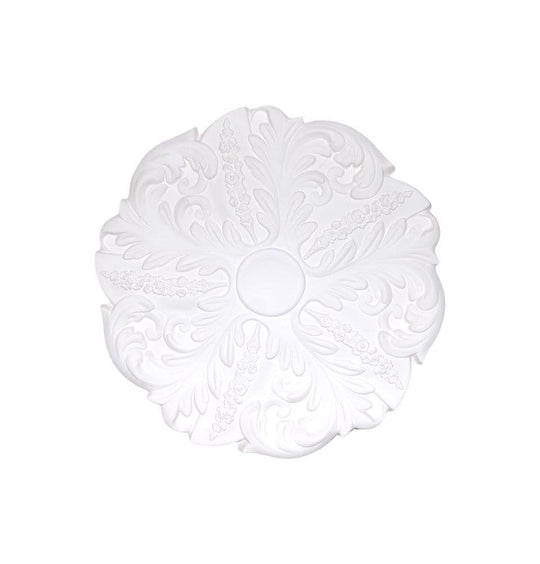 Swelled Leaf Plaster Ceiling Rose 510mm